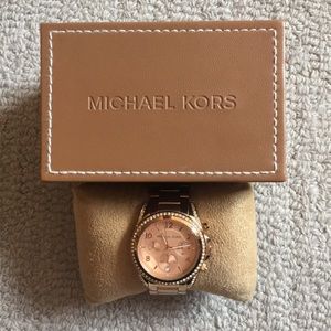 Michael Kors rose gold watch